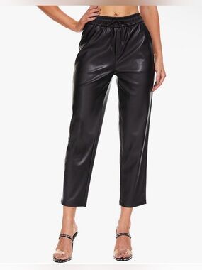 Ginasy Faux Leather Pants for Women High Waist
Pleather Jogger Pants Straight
